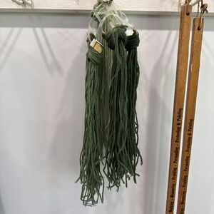 Lot of VTG Paternayan 3ply 100% Virgin Wool Yarn Multi Colored All green